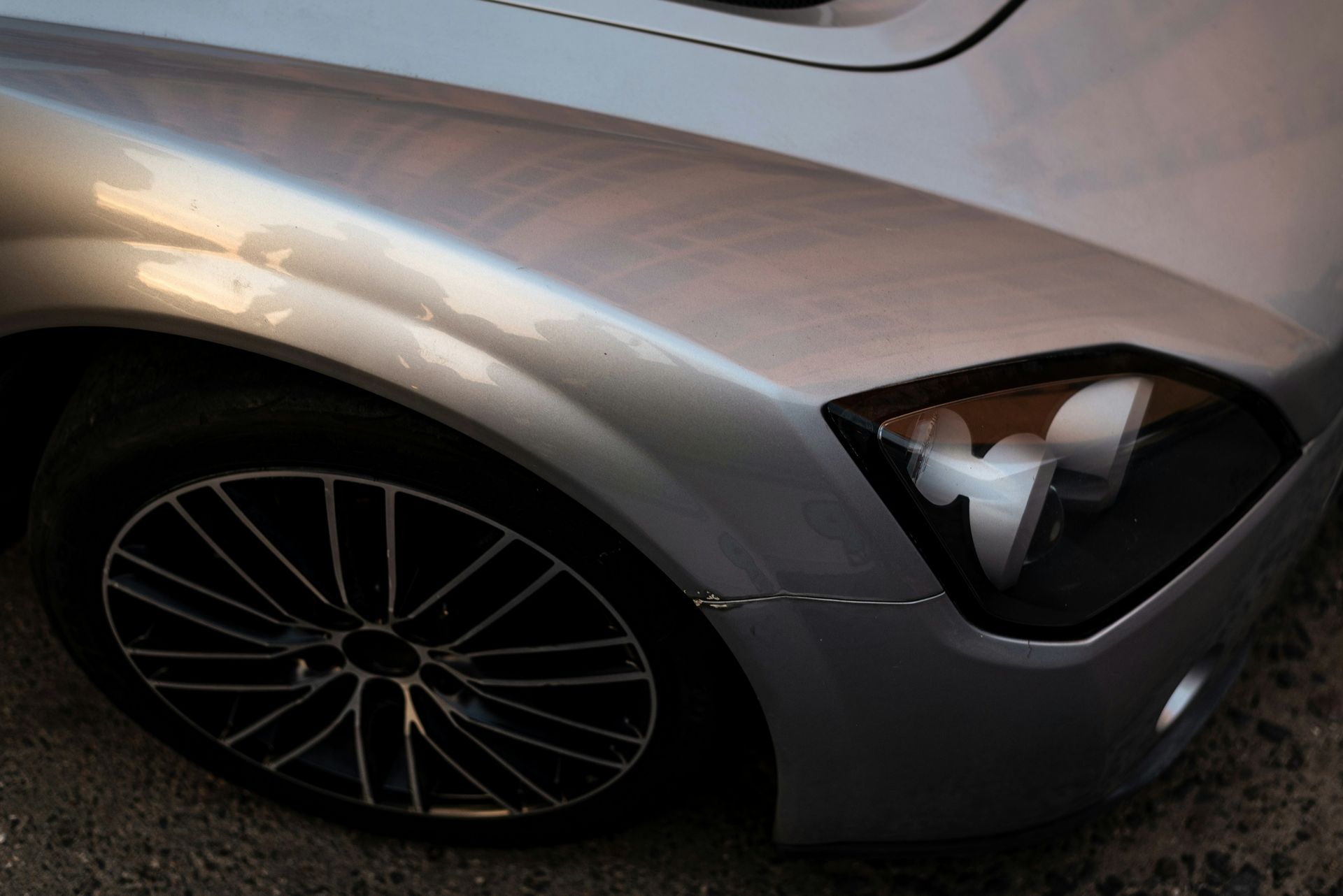 the front of a car
